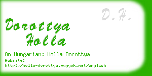 dorottya holla business card